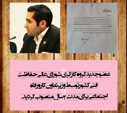 محمد گنجی کیا نماینده کارگران در شورای عالی حفاظت فنی شد+ سند
